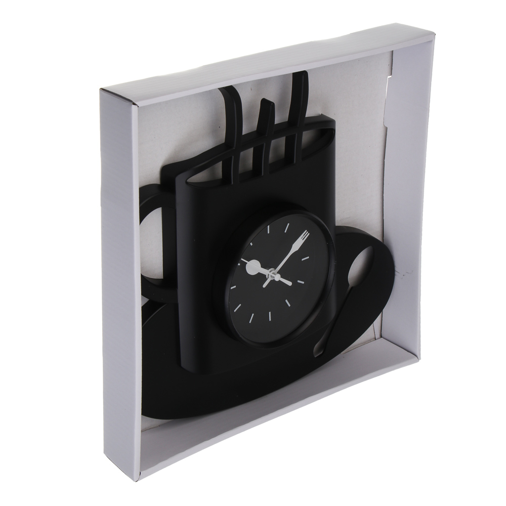 Часы тм LADECOR CHRONO настенные интерьерные, 30х29 см, пластик, стекло, 1xAA, 2 цвета, арт.№ 581-370