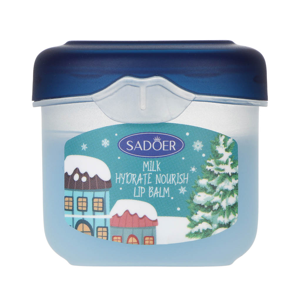 Набор 8 шт (кремы для рук 4 шт х 30гр, бальзамы для губ 4 шт х 7гр) тм SADOER Merry Xmas, подар.уп., арт.№ 022-192