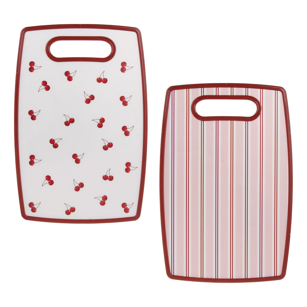 Доска разделочная тм Vetta Черри, 20x30x1,2см, полипропилен, 2 дизайна, арт.№ 852-165