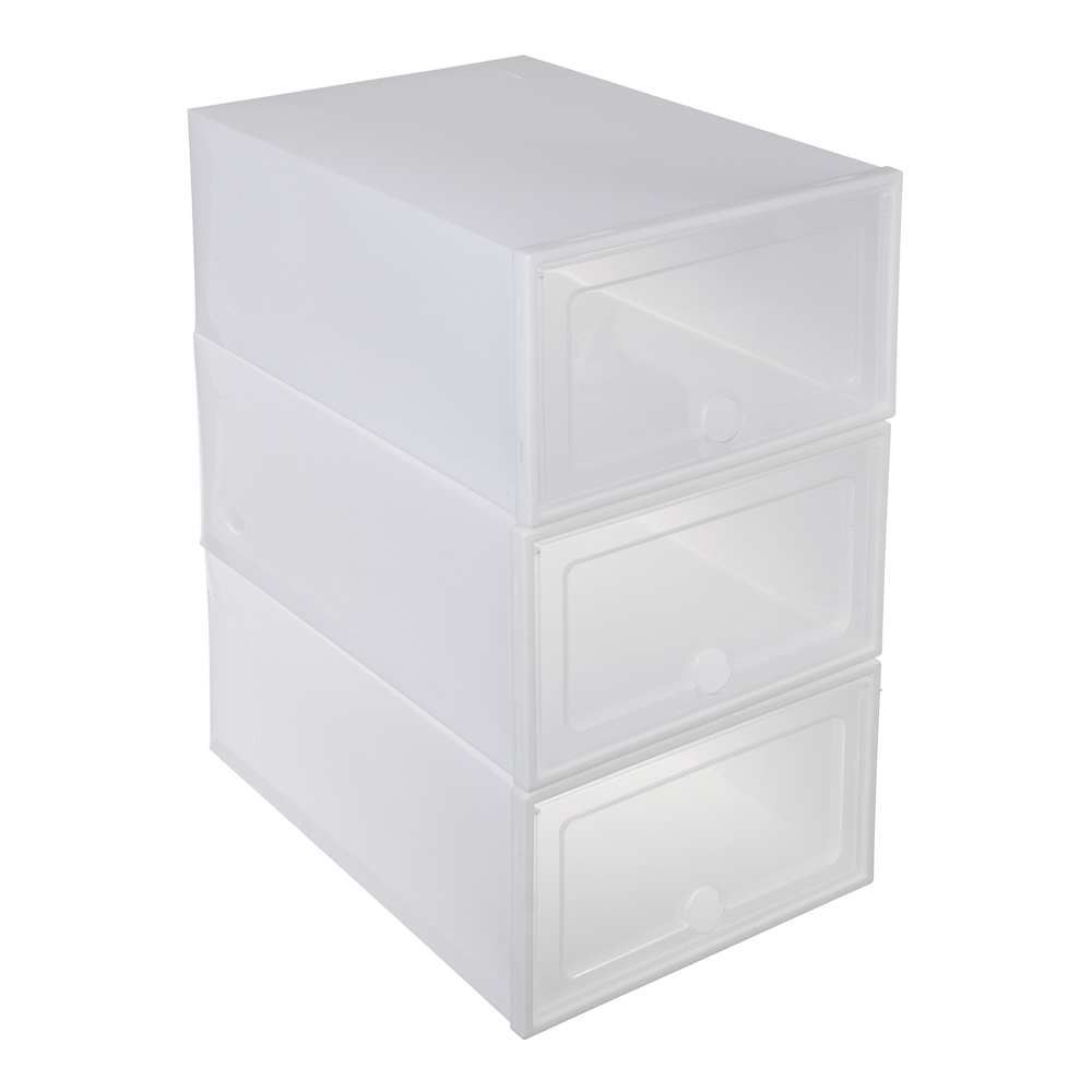 Контейнеры для обуви тм VETTA, пластик, размер одного контейнера 33x23x14см, 3шт, арт.№ 457-831