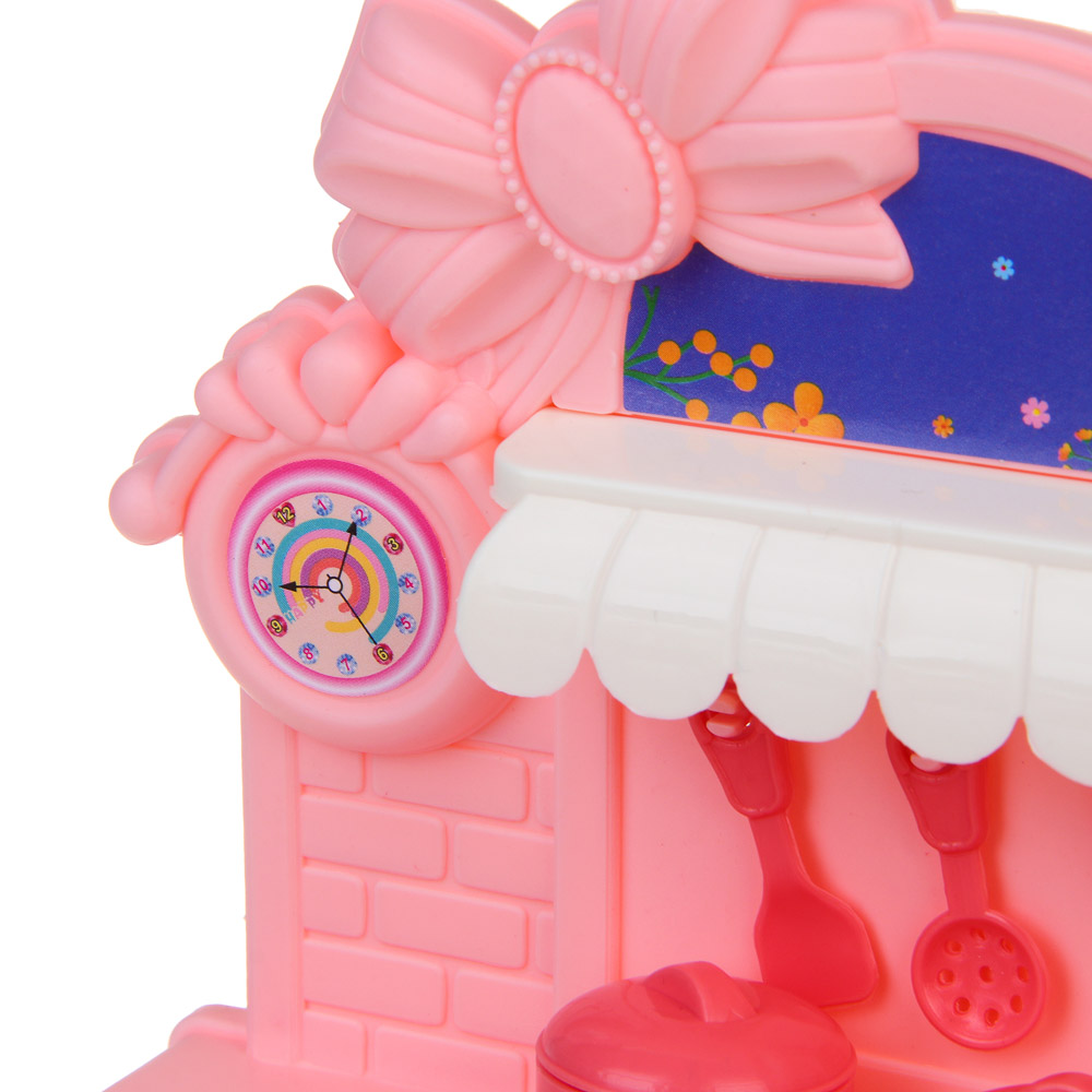 ИГРОЛЕНД Мебель для кукол, кухня с акс., PP, ABS, 21х4,5х16,5 см, арт.№ 278-117