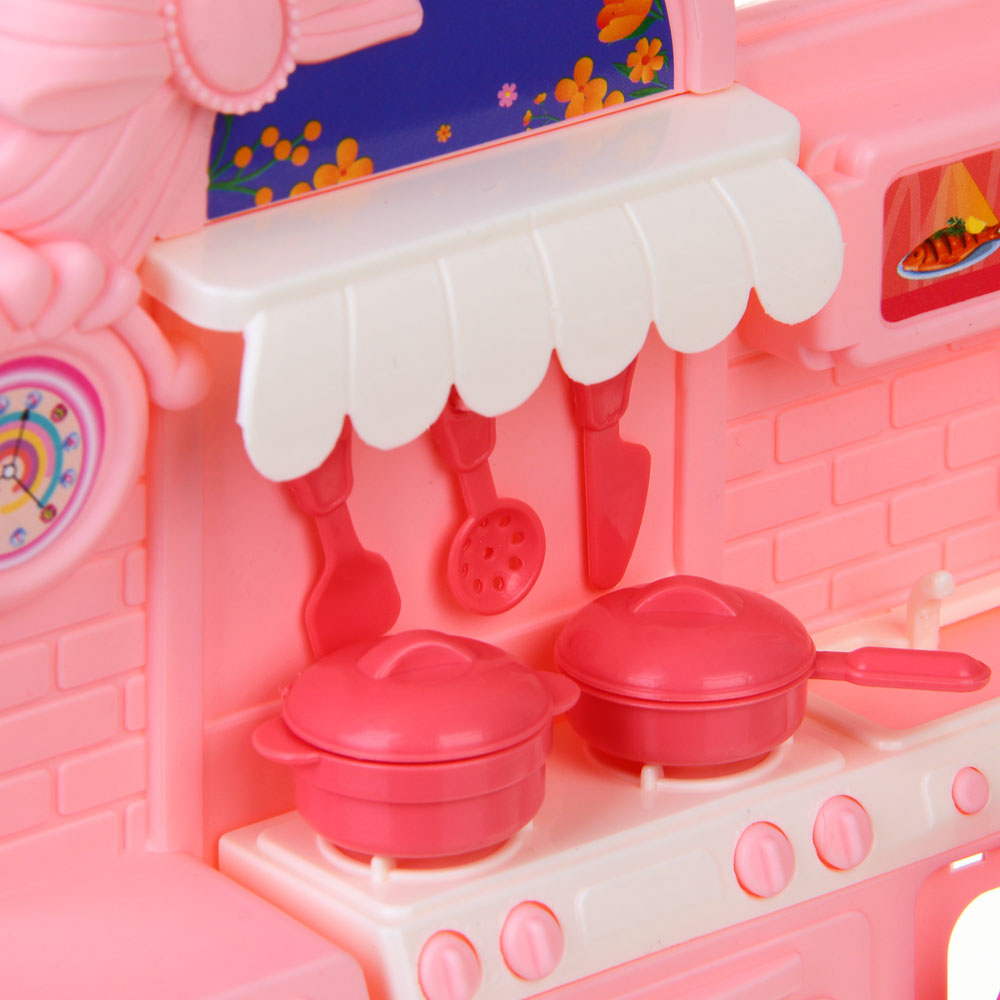 ИГРОЛЕНД Мебель для кукол, кухня с акс., PP, ABS, 21х4,5х16,5 см, арт.№ 278-117