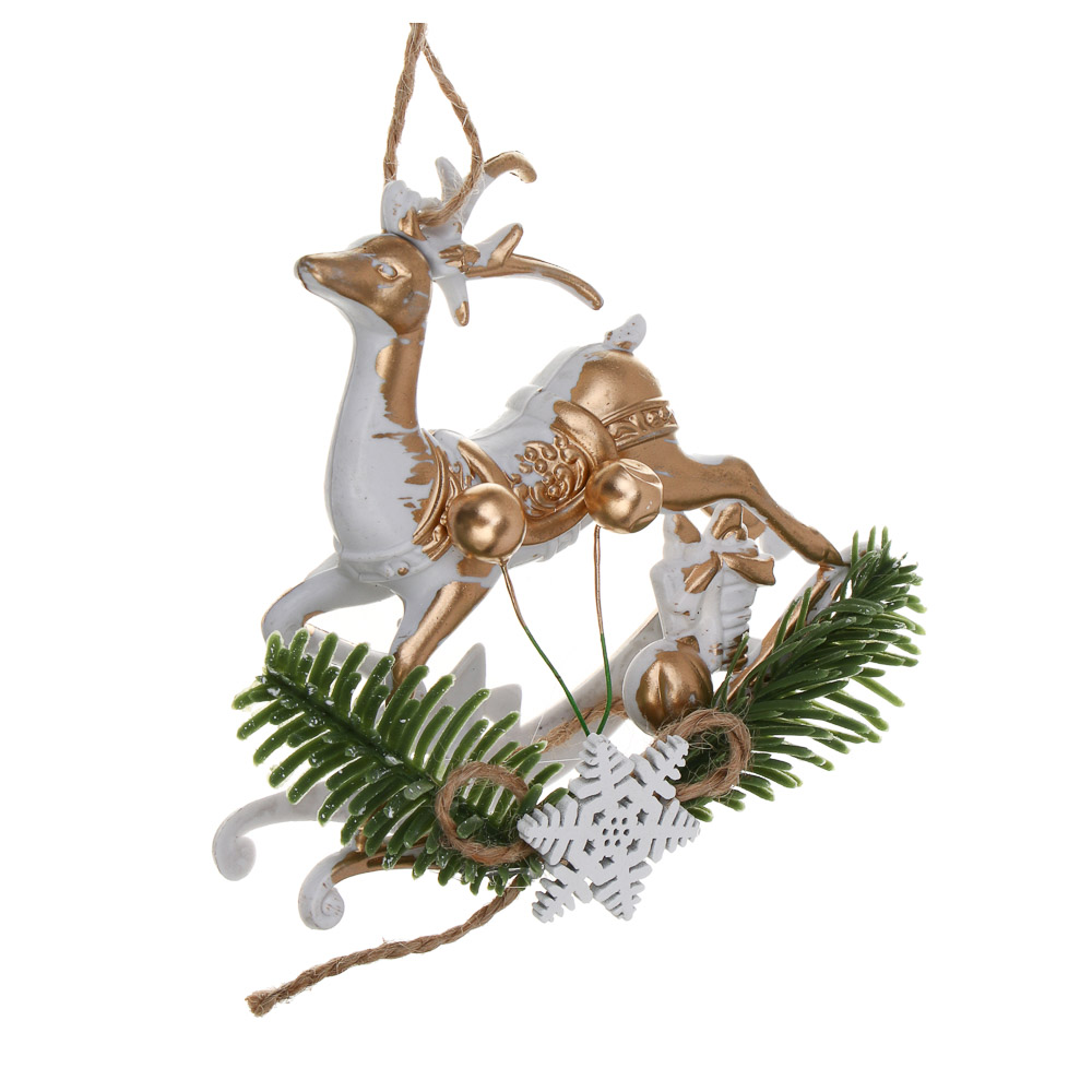 СНОУ БУМ Олень, 9,5х10 см, пластик, 26-628, арт.№ 397-458