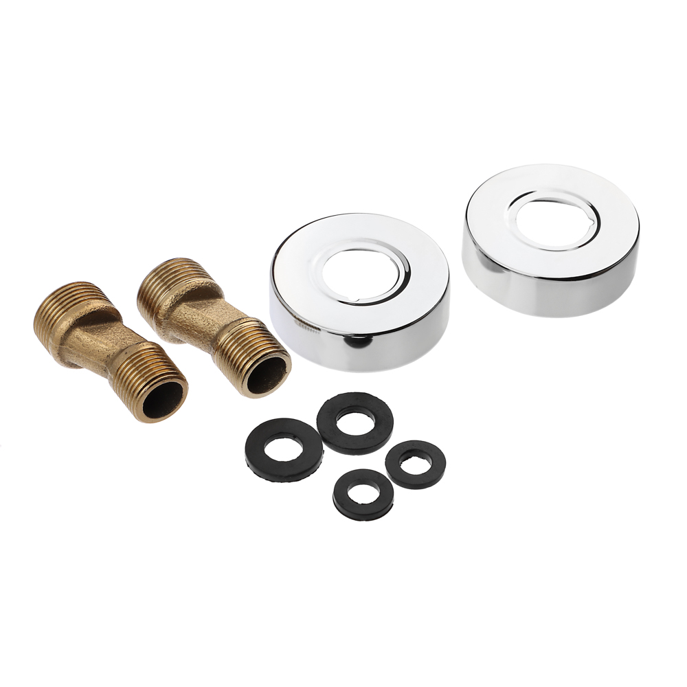 RAIN Смеситель для ванны Фианит, короткий излив, душ. набор, картридж 35мм, латунь, хром, арт.№ 561-027