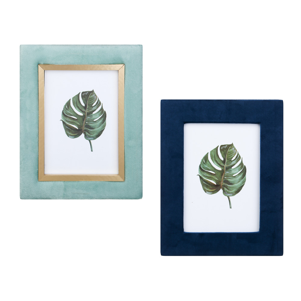 Фоторамка, 13х18 см, МДФ с тканью, 2 дизайна, арт.23-47, арт.№ 520-810