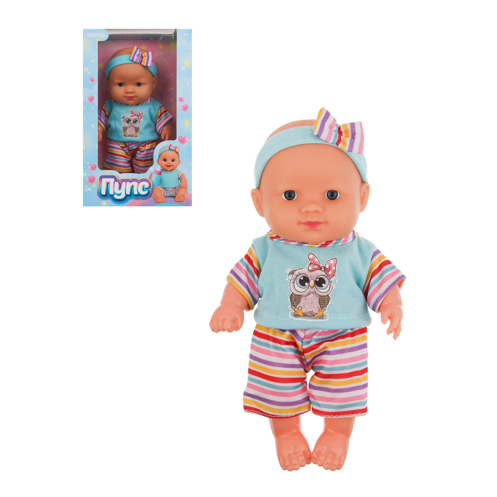 Пупс 20 см, PVC, PP, полиэстер, тм ИГРОЛЕНД, арт.№ 267-973