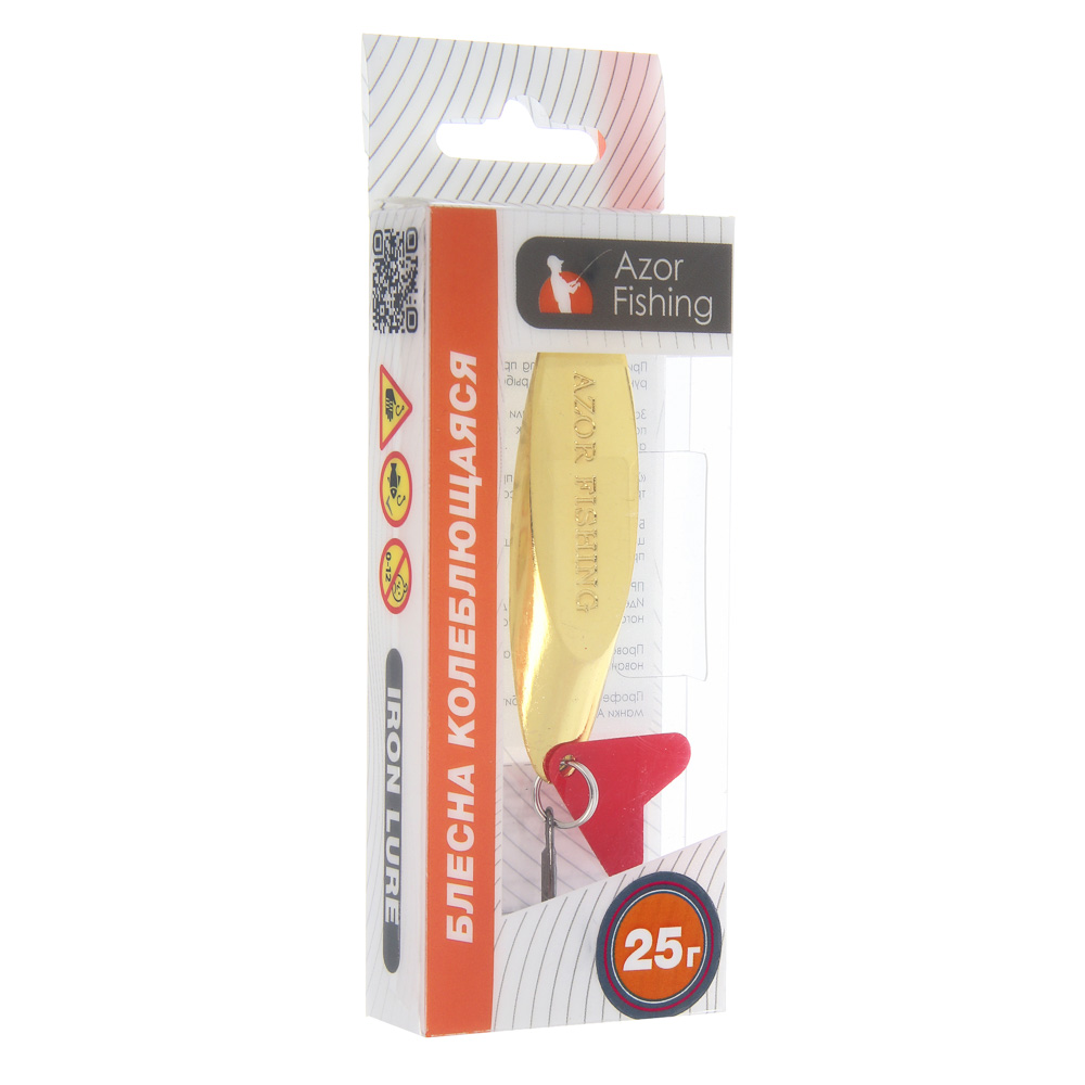 Блесна колеблющаяся тм AZOR FISHING, тип Кастмастер, цвет золото, 7,10,14,18,21,25гр, 6 видов, арт.№ 145-159