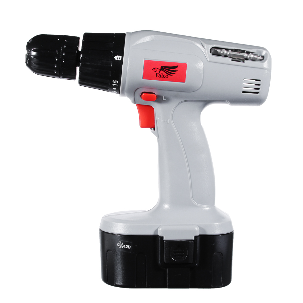 FALCO Дрель-шуруповерт аккумуляторная CD 12-1 /Ni-Cd/12V/1,2 А*ч/0-550об/мин /9Н*м /1аккум /коробка., арт.№ 646-254
