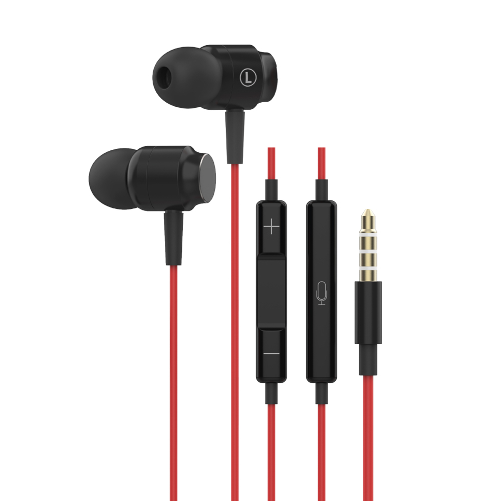 Наушники проводные внутриканальные с микрофоном BY HiFi, 10мм, jack 3.5мм, 120см, чёрный, арт.№ 410-154