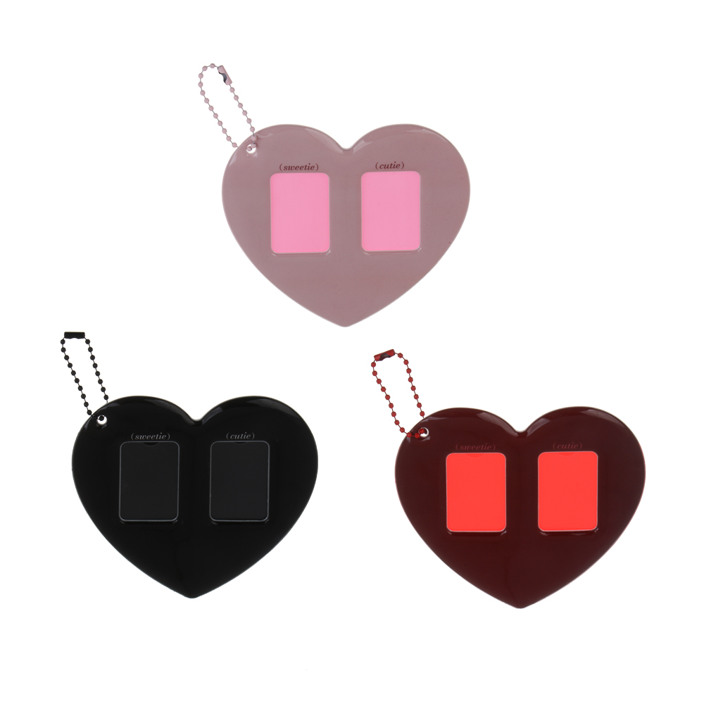 Брелок для фото тм Fntastic "Сердце", PVC,  9x10,6 см, 3 цвета, арт.№ 517-181