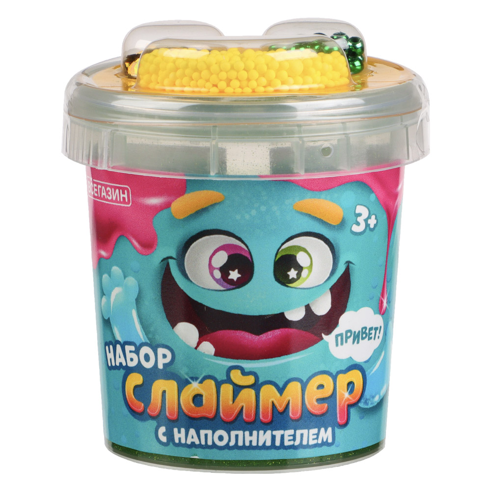 ВСЁГАЗИН Игрушка для детей старше трех лет модели "Slime", 110гр, 4 дизайна, арт.№ 032-001