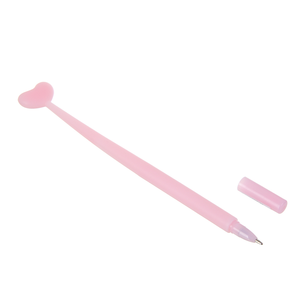 Ручка шариковая синяя, "Нежные истории", гибкий корпус, 4 дизайна, шоу-бокс, арт.№ 591-277