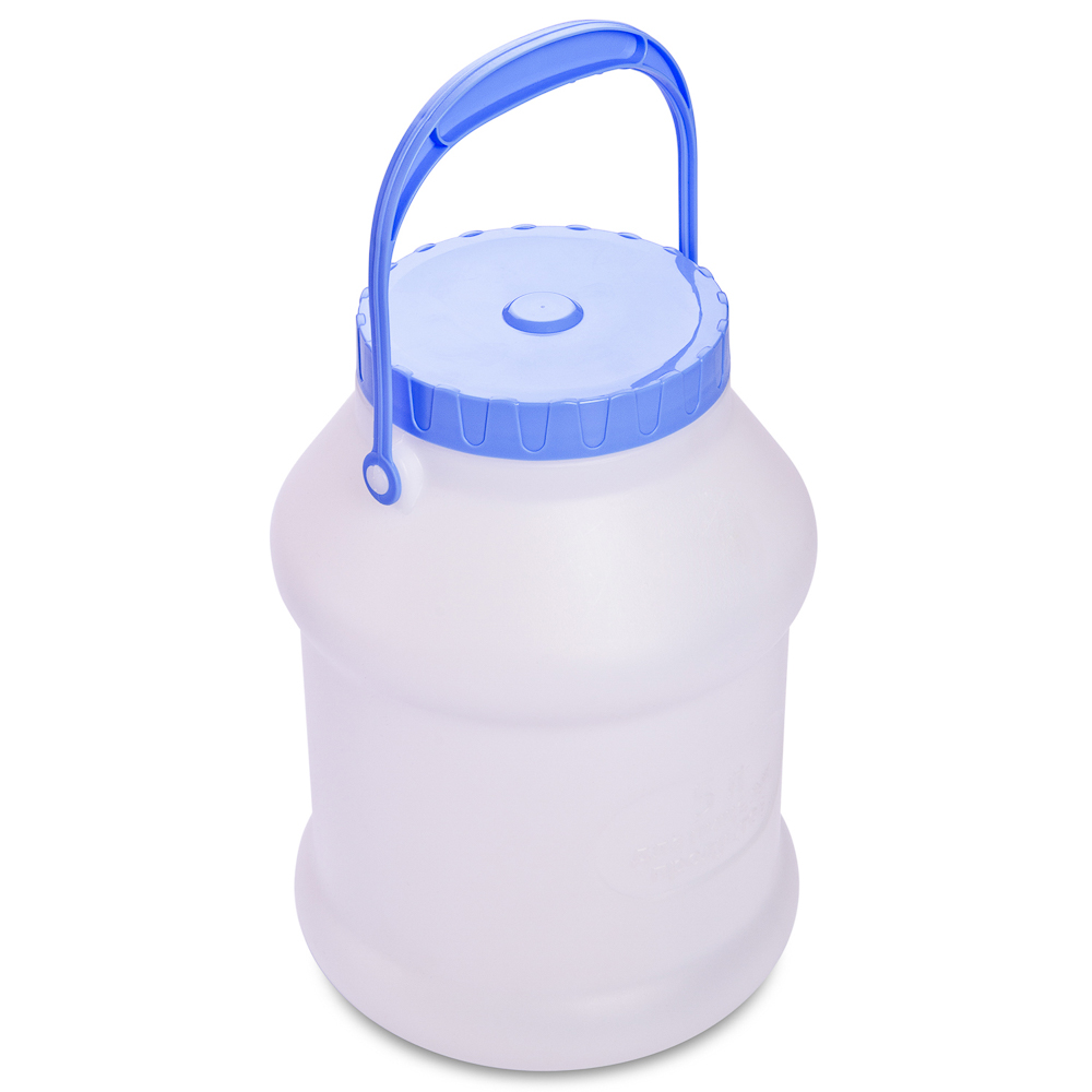 Бидон для пищевых продуктов 5л, ПНД, белый, арт.№ 843-068