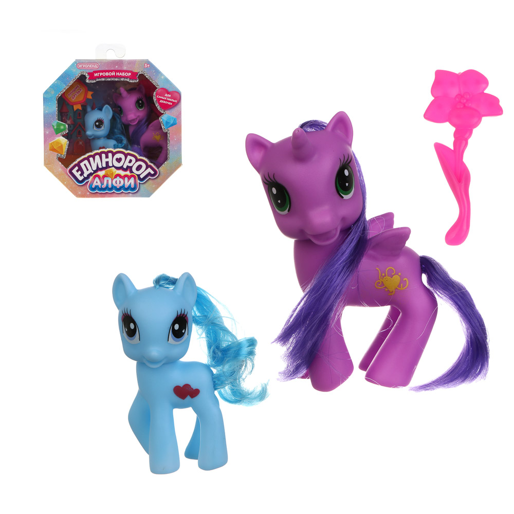 Набор игровой "Единорог Алфи" друзья с акс., тм ИГРОЛЕНД, арт.№ 258-109