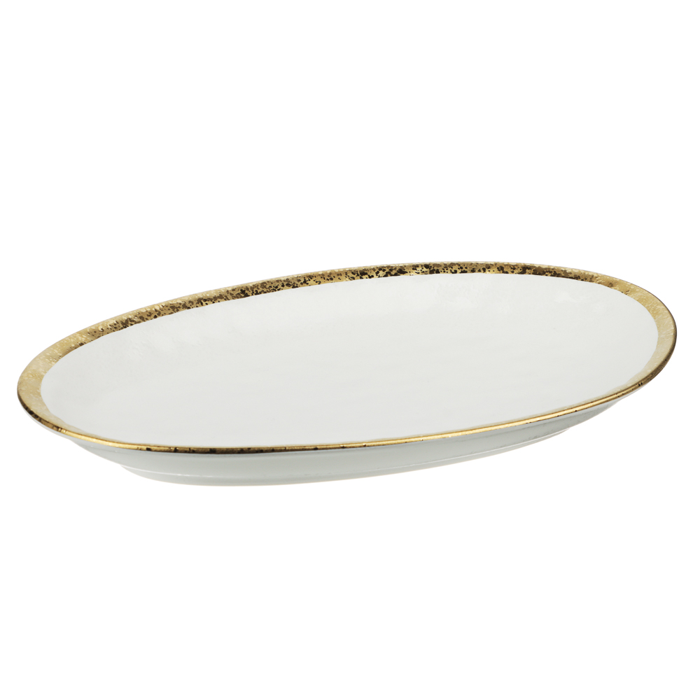 MILLIMI Романс Блюдо овальное, 25,5х14,5х2,5см, фарфор, белый, арт.№ 802-528