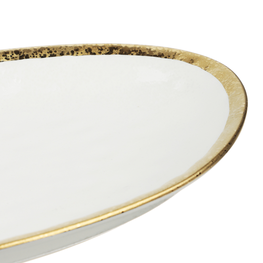 MILLIMI Романс Блюдо овальное, 25,5х14,5х2,5см, фарфор, белый, арт.№ 802-528