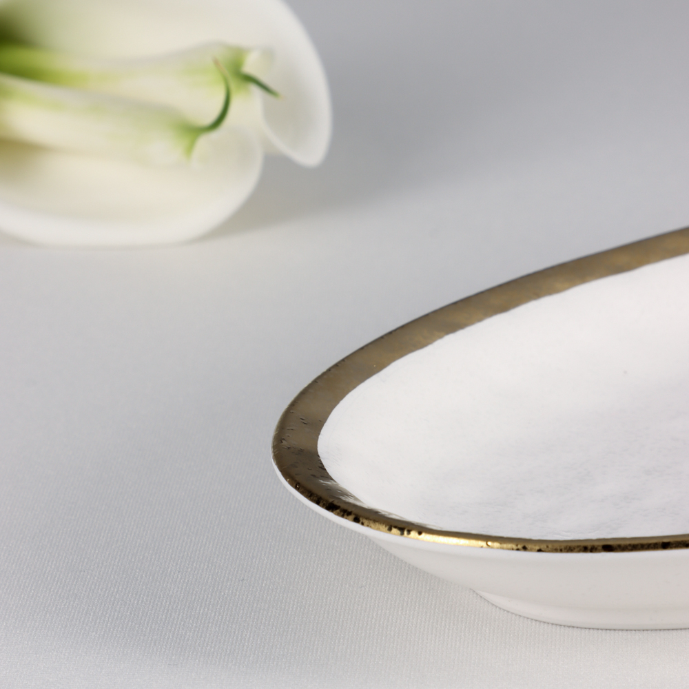 MILLIMI Романс Блюдо овальное, 25,5х14,5х2,5см, фарфор, белый, арт.№ 802-528