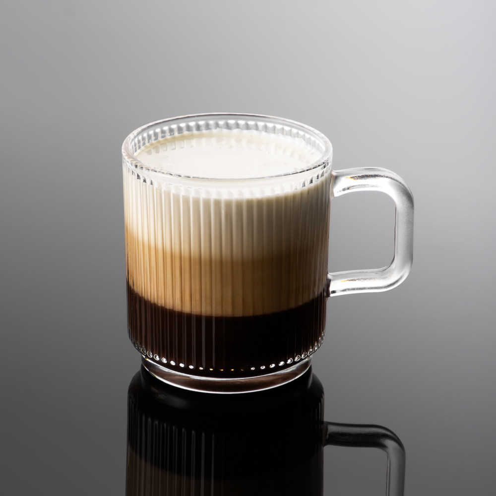 MILLIMI Кружка с рельефным узором, 340мл, стекло, арт.№ 806-174