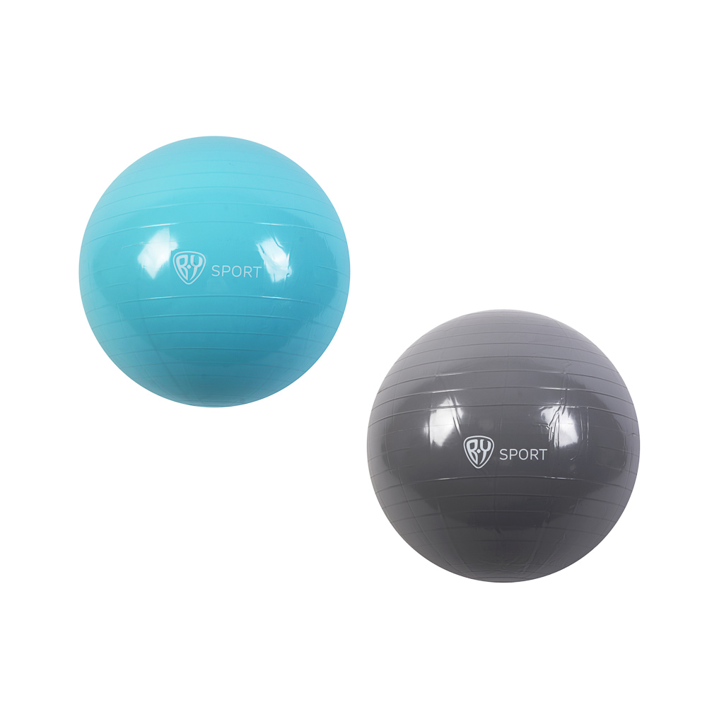 Фитбол, тм BY SPORT, нагрузка до 80кг, d=65см, ПВХ, 4 цвета, арт.№ 193-017