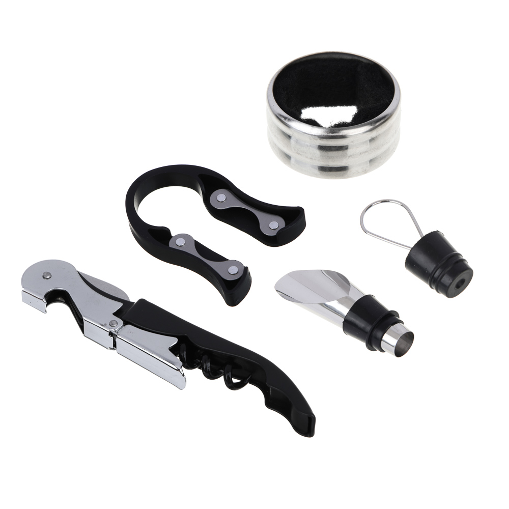 Набор для вина, 4 предмета, нержавеющая сталь, полипропилен, арт.№ 882-424