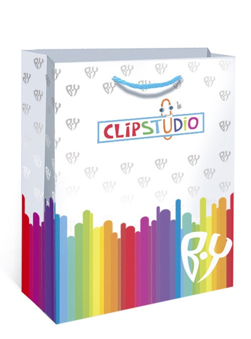 ClipStudio Пакет подарочный, бумага, 25х36х8см, НДП, арт.№ R21-035
