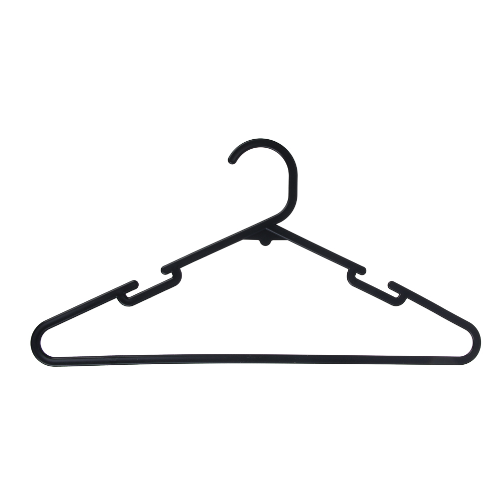 Вешалки для одежды тм VETTA, 5шт, пластик, 39,5х20,5х0,3см, пластик, цвет черный, арт.№ 456-139