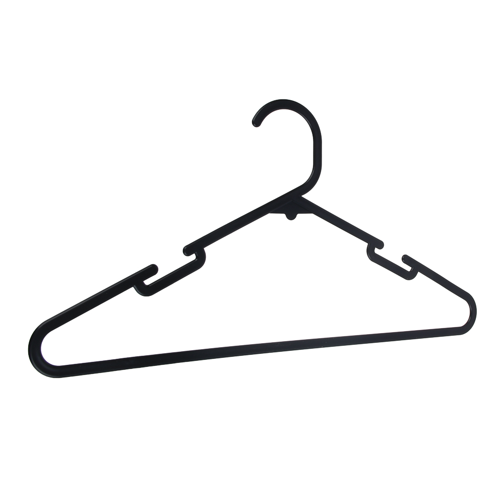 Вешалки для одежды тм VETTA, 5шт, пластик, 39,5х20,5х0,3см, пластик, цвет черный, арт.№ 456-139