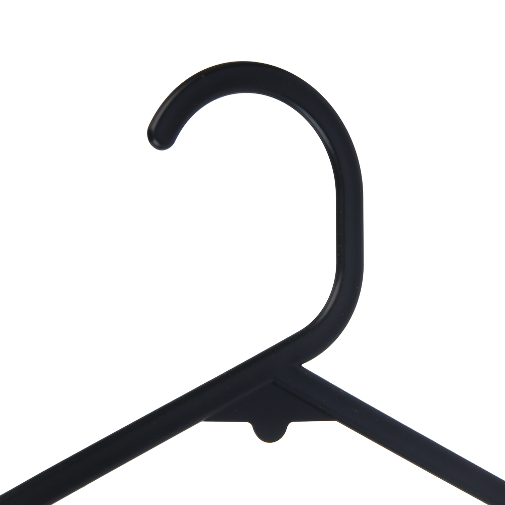 Вешалки для одежды тм VETTA, 5шт, пластик, 39,5х20,5х0,3см, пластик, цвет черный, арт.№ 456-139