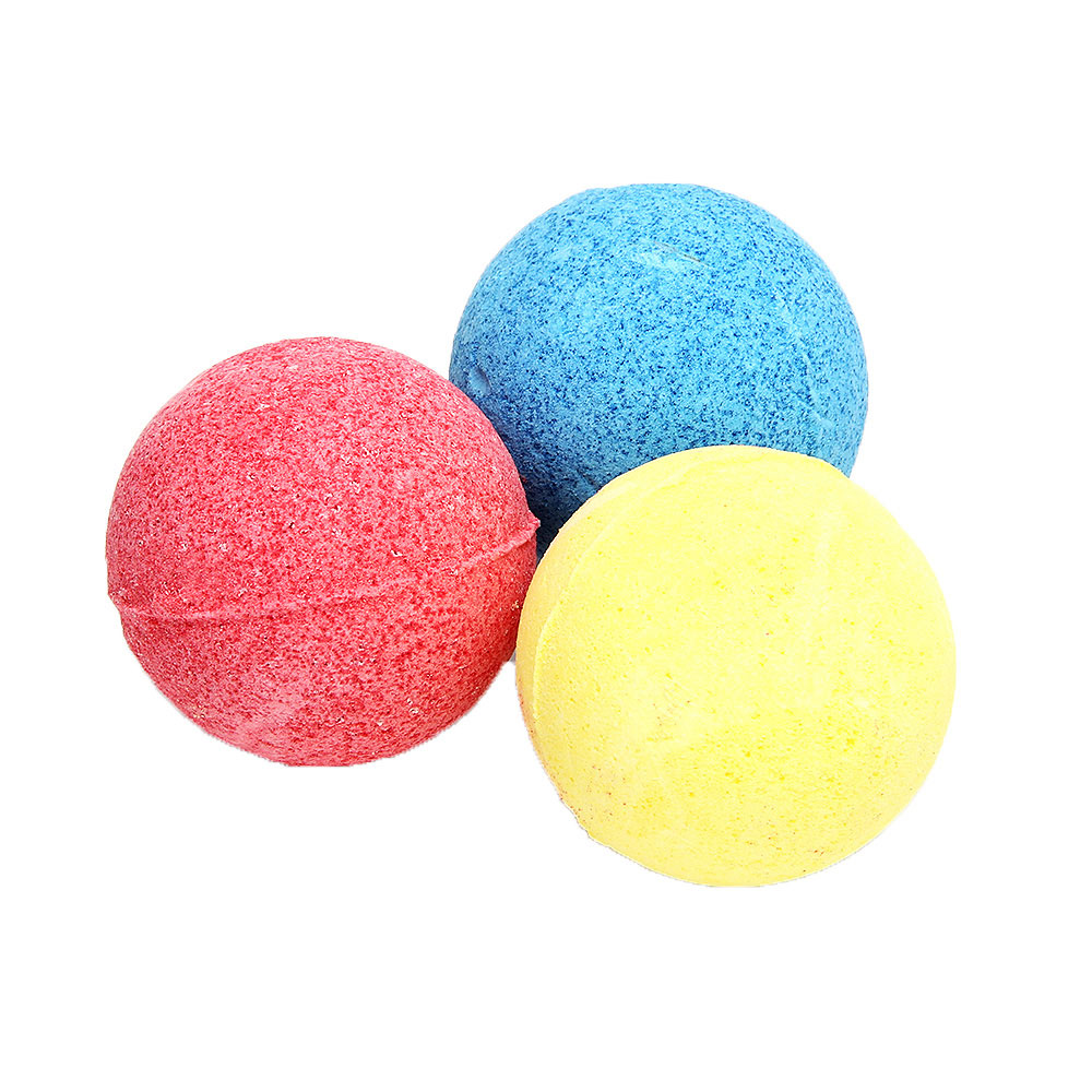 МЕШОК ПОДАРКОВ Бурлящий шар с сюрпризом 50гр в кор, 3 цвета (желтый, синий, красный) 3+, арт.№ 927-023