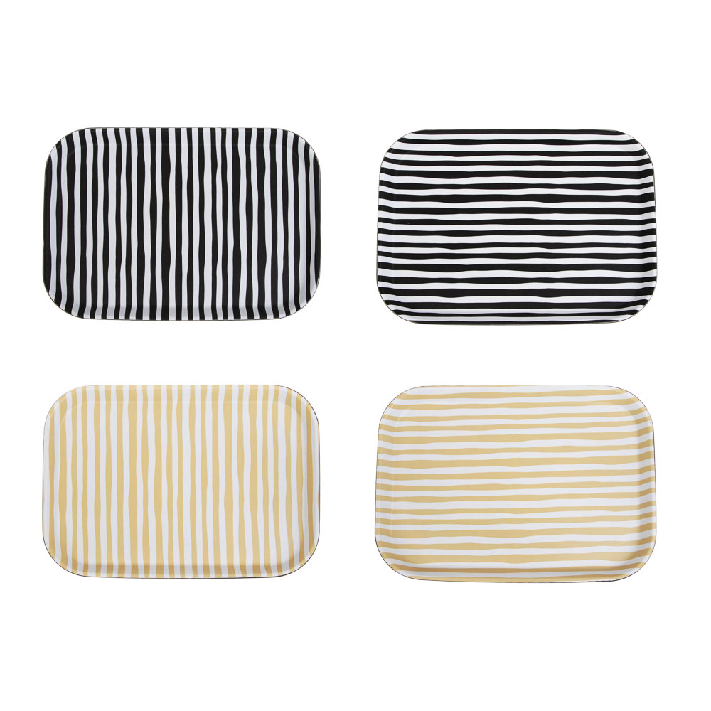 Поднос прямоугольный с антискользящим покрытием тм Vetta Орра, 35х25см, 2 дизайна, арт.№ 862-457