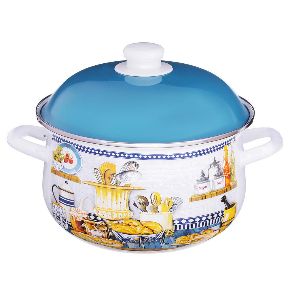 VETTA Хлеб Кастрюля эмалированная, 24см, 5,0л, арт.№ 894-465