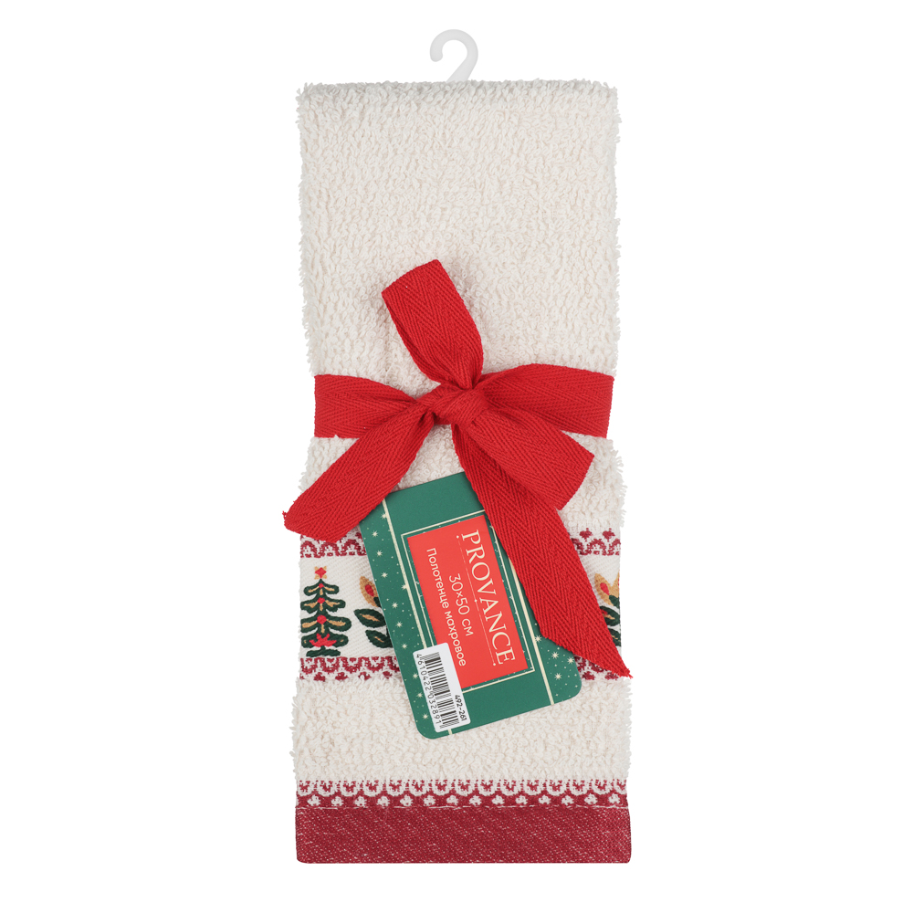 PROVANCE Щелкунчик Полотенце махровое с лентой, 30х50см, 100% хлопок, 2 дизайна, арт.№ 492-261