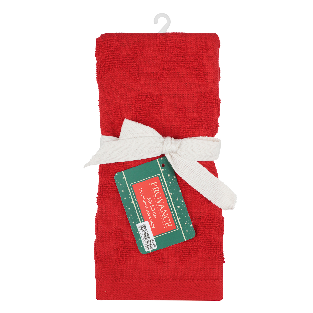 PROVANCE Щелкунчик Полотенце махровое с лентой, 30х50см, 100% хлопок, 2 дизайна, арт.№ 492-261