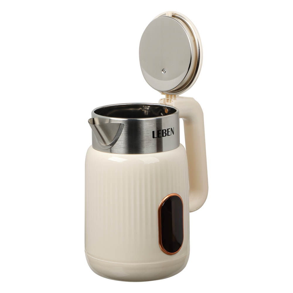 LEBEN Чайник электрический 2л, 1500Вт, пластик, арт.№ 291-144