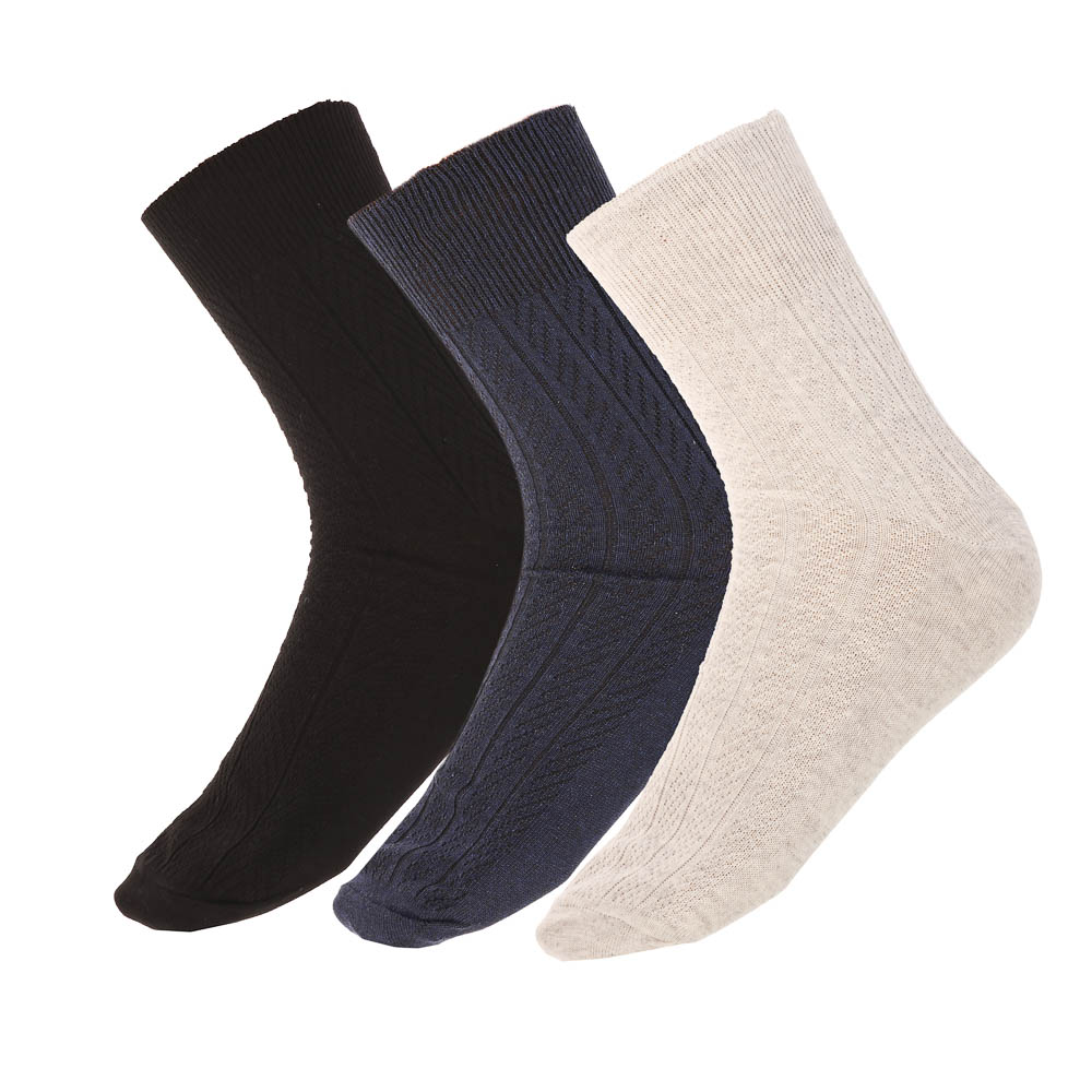 Носки с ослабленной резинкой GALANTE, р. 29, 80% хлопок, 17% полиамид, 3% эластан, цвета в ас-те, арт.№ 019-550