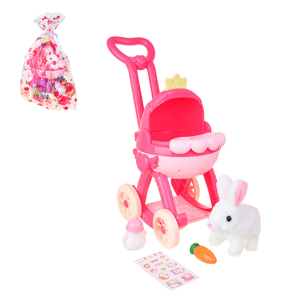 ИГРОЛЕНД Интерактивный питомец в коляске, 2хАА, PP, полиэстер, ABS, 23х42х49,5 см — купить в МПР ИГРОЛЕНД Интерактивный питомец в коляске, 2хАА, PP, полиэстер, ABS, 23х42х49,5 см, арт.№ 272-905
