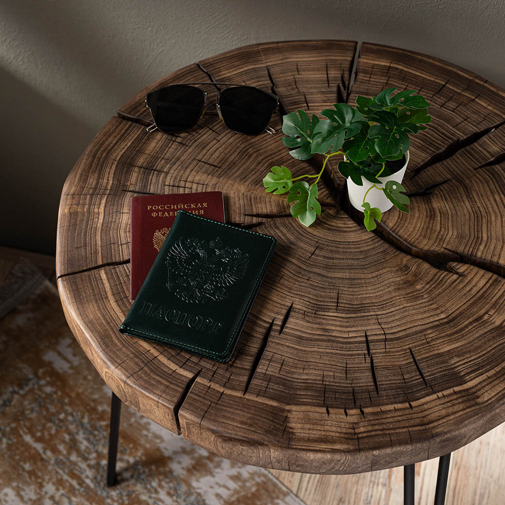 ЮL Обложка для паспорта "Герб", ПУ, 9,7х14см, зеленый, ОД21-10, арт.№ 334-128