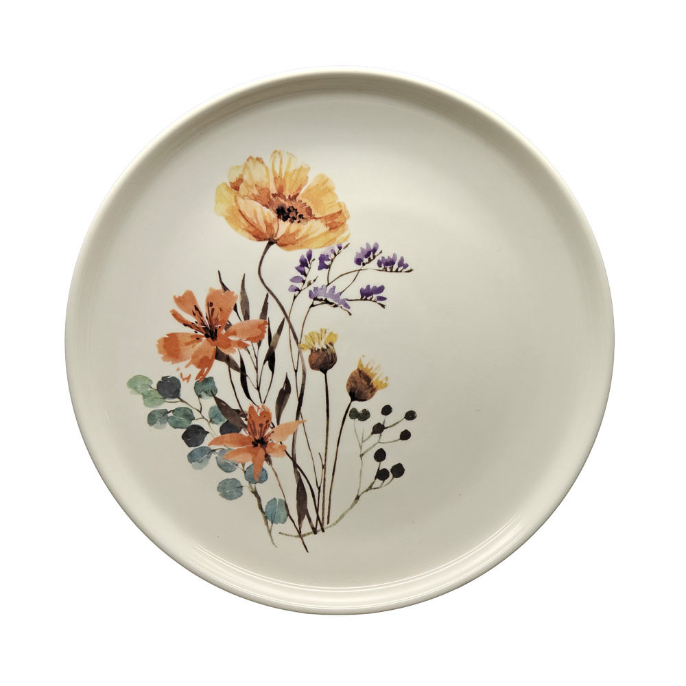 Тарелка подстановочная Флёр тм MILLIMI, 26,7см, фарфор, белый, арт.№ 816-080