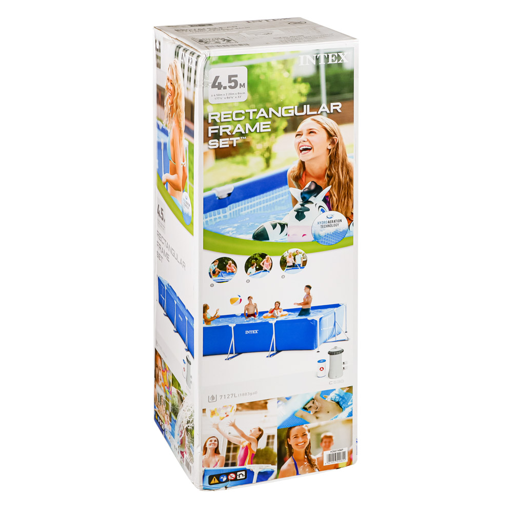 INTEX Бассейн каркасный, фильтр-насос, 450х220х84см, 28274NP, арт.№ 049-031