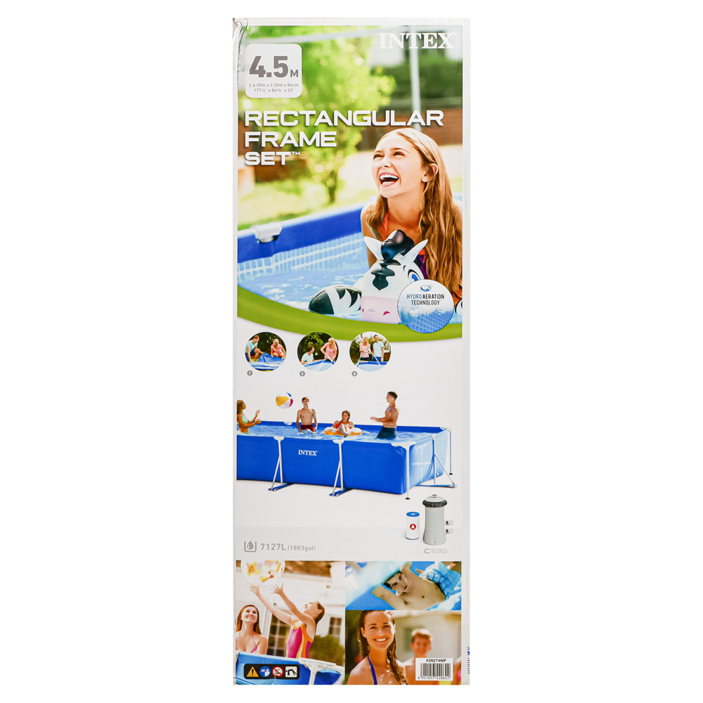 INTEX Бассейн каркасный, фильтр-насос, 450х220х84см, 28274NP, арт.№ 049-031