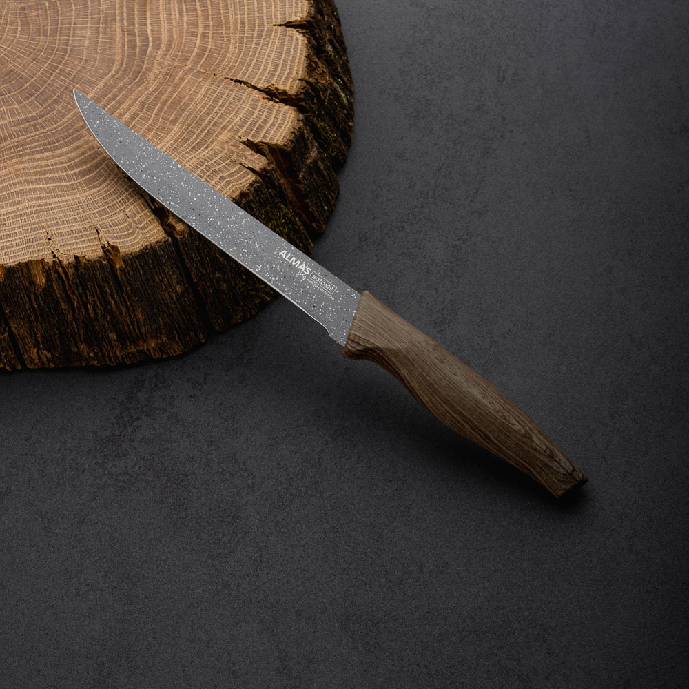 SATOSHI Алмаз Нож кухонный универсальный 15см, нерж.сталь с антиналипающим покрытием, арт.№ 803-079