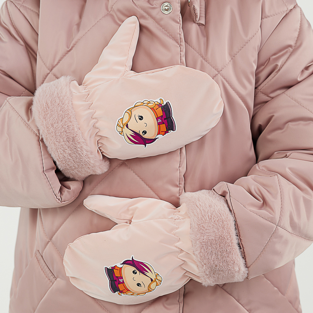 BY Русские Супергерои Рукавицы детские на флисе с термоаппликацией, р.12, 2 дизайна, СЗПВ24-32, арт.№ 363-395