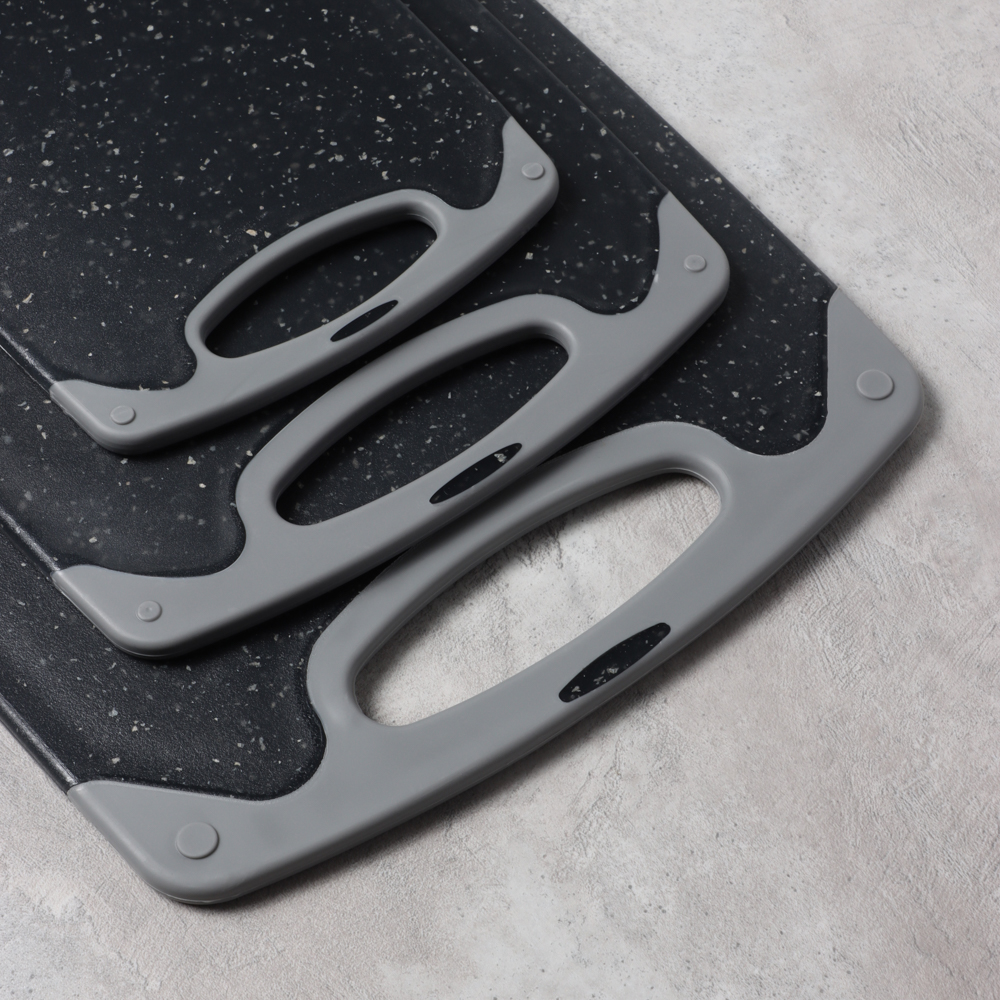 SATOSHI Марсель Набор досок разделочных 3шт 40х24х0,7см, 33х20х0,7см, 25х15х0,7см, пластик, арт.№ 852-152