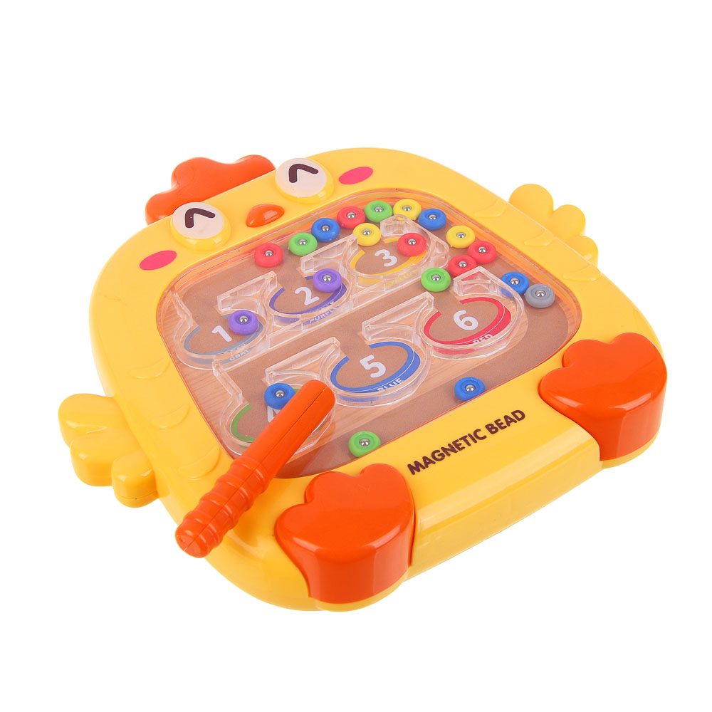 Развивающая магнитная игрушка "Цыпленок", ИГРОЛЕНД, ABS, арт.№ 262-549