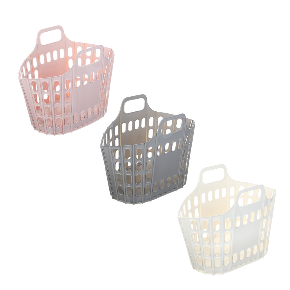 VETTA Корзина для белья складная, пластик, 51x35x42 см, арт.№ 478-211