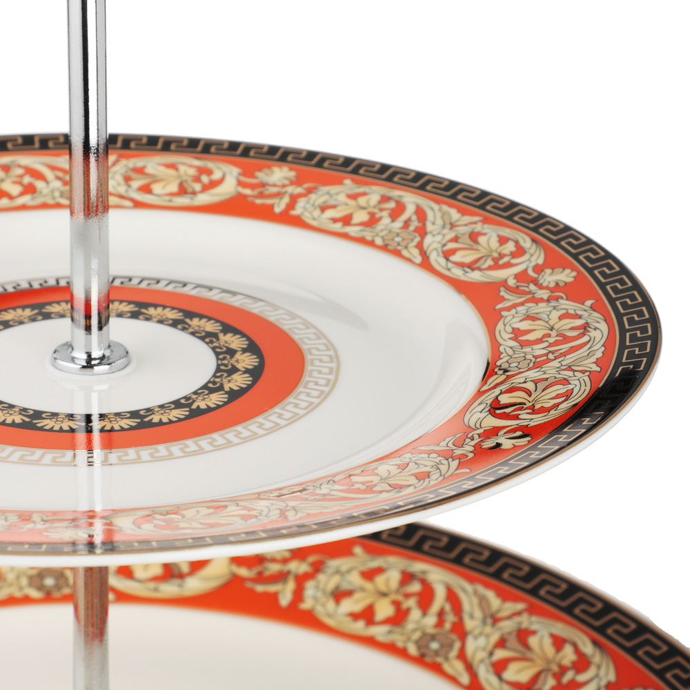 Рыжий Ваза для фруктов 2-х ярусная, 20см, 26,5см, фарфор, подарочная упаковка, арт.№ 802-540