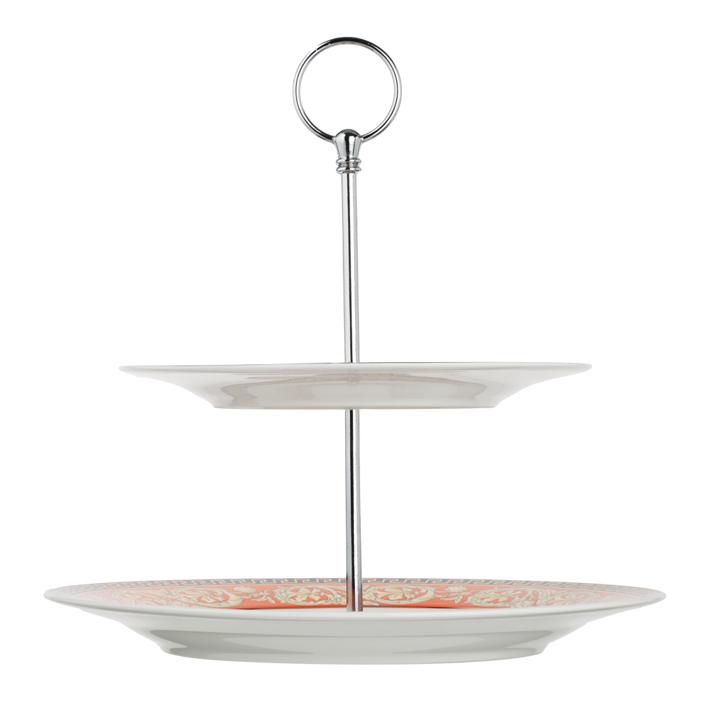 Рыжий Ваза для фруктов 2-х ярусная, 20см, 26,5см, фарфор, подарочная упаковка, арт.№ 802-540