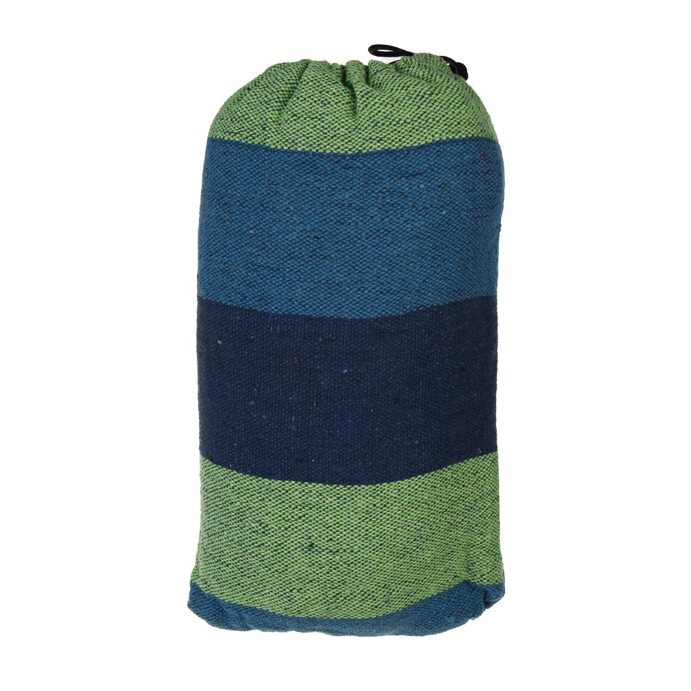 Гамак тм РУССО ТУРИСТО, 200х80см, хлопок, полиэстер, полосатый, до 100кг, арт.№ 121-019