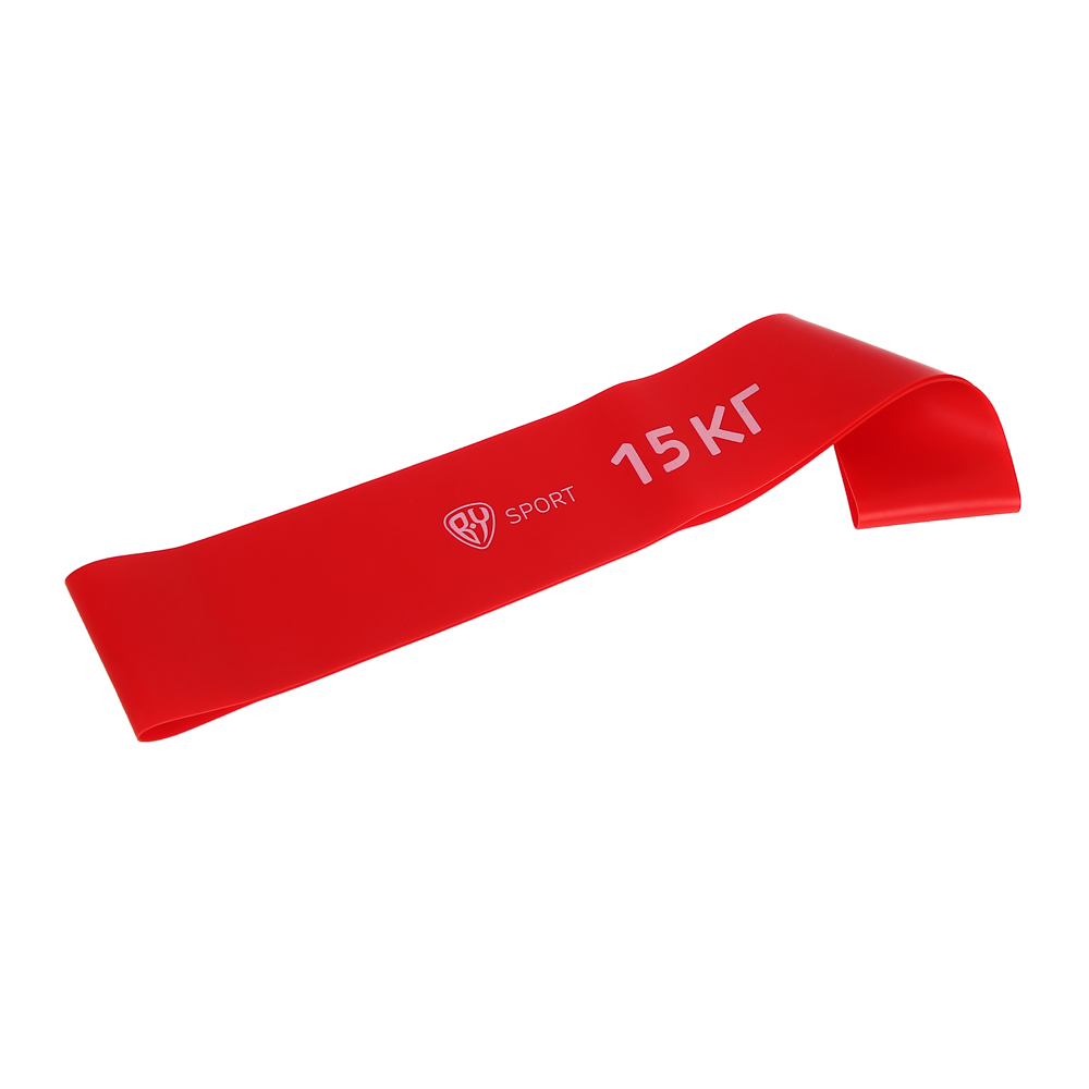 Фитнес-резинка тм BY SPORT, 15кг, 30х5х0,07см, латекс, арт.№ 093-039