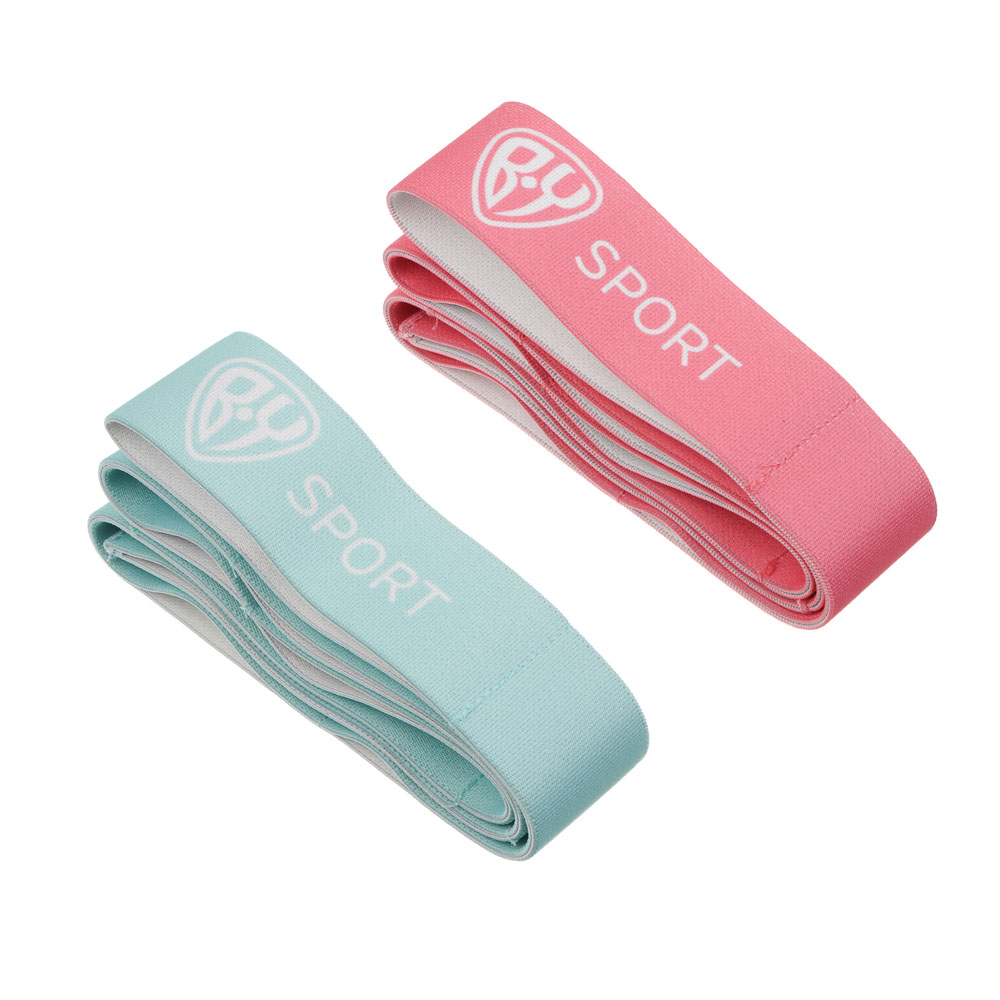 Эспандер-лента с 8 захватами для йоги, растяжки и пилатеса тм BY SPORT,7-10кг, 90x4см, 2 цвета, арт.№ 093-040